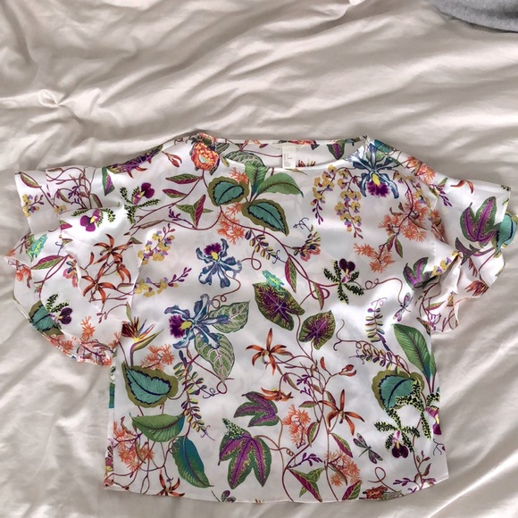 H&M floral blouse (EUR 34/US 4) - Picture 3 of 6
